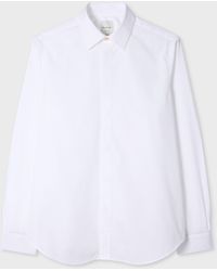 Paul Smith - Slim-Fit Cotton-Poplin Fly-Front Shirt - Lyst