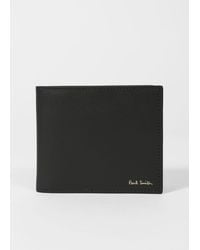Paul Smith - Black Leather 'signature Stripe' Interior Billfold And Coin Wallet - Lyst