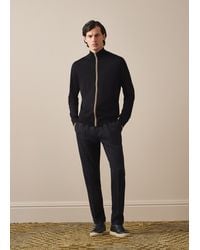 Paul Smith - Washable Merino Wool 'Signature Stripe' Zip Cardigan - Lyst