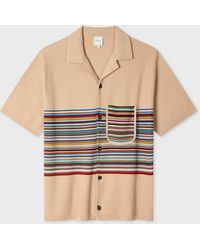 Paul Smith - Organic Cotton 'Signature Stripe' Knitted Shirt - Lyst