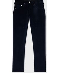 Paul Smith - Tapered-Fit Dark Corduroy Trousers - Lyst