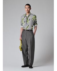 Paul Smith - Relaxed-Fit Wool-Linen Pinstripe Trousers - Lyst