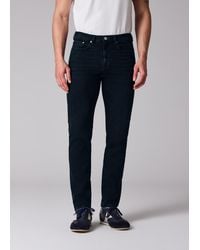 Paul Smith - Tapered-Fit Dark-Wash Stretch' Jeans - Lyst