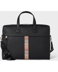 Paul Smith - Leather 'Signature Stripe' Trim Folio - Lyst