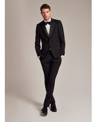 Paul Smith - The Soho - Tailored-fit Black Wool-mohair Evening Suit - Lyst