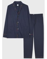 Paul Smith - 'Artist Stripe' Trim Cotton Pyjama Set - Lyst