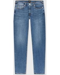PS by Paul Smith - Slim-fit Mid-wash 'organic Reflex Stretch' Jeans Blue - Lyst