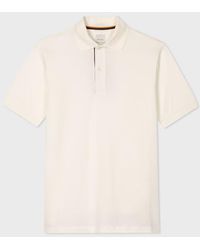 Paul Smith - Cotton 'Artist Stripe' Placket Polo Shirt - Lyst