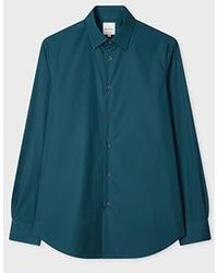 Paul Smith - Tailored-Fit Dark Cotton-Poplin Shirt - Lyst