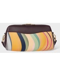 Paul Smith - 'Bridget' Swirl Leather Shoulder Bag - Lyst