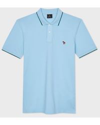 Paul Smith - Slim-Fit Light Zebra Logo Polo Shirt With Tipping - Lyst