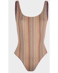 Paul Smith - 'Signature Stripe' Swimsuit - Lyst