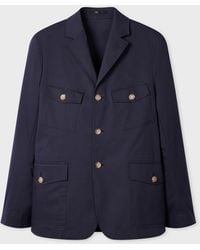 Paul Smith - Fine Cotton-Twill Four Pocket Blazer - Lyst