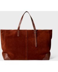 Paul Smith - Suede Duffle Tote Bag - Lyst