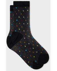 Paul Smith - 'Swirl' Polka Dot Sheer Socks - Lyst
