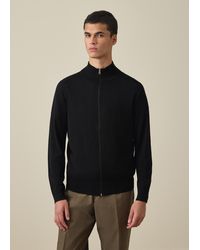 Paul Smith - Merino Wool Full-Zip Cardigan - Lyst
