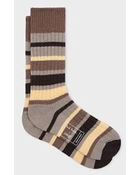 Paul Smith - Stripe Merino Wool Socks - Lyst