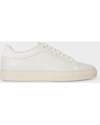 Paul Smith - Cream Leather 'Basso' Trainers - Lyst