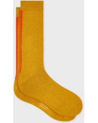Paul Smith - Cotton-Blend Contrast Stripe Socks - Lyst