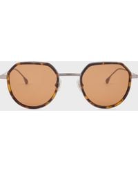 Paul Smith - Gunmetal Havana 'Pinnell' Sunglasses - Lyst