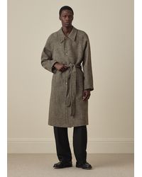Paul Smith - Harris Tweed Herringbone Belted Coat - Lyst