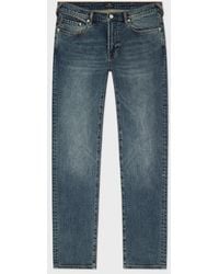 Paul Smith - Tapered-Fit 'Crosshatch Stretch' -Rinse Jeans - Lyst