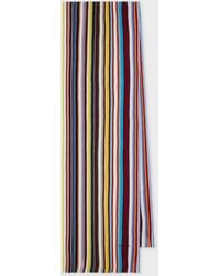 Paul Smith - Signature Wool Knitted Scarf - Lyst