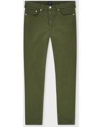 Paul Smith - Tapered-Fit Garment-Dyed Organic Cotton-Stretch Jeans - Lyst