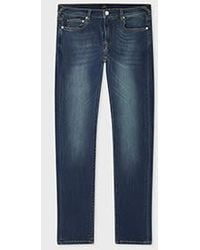 Paul Smith - Slim-Fit Antique-Wash 'Organic Reflex Stretch' Jeans - Lyst