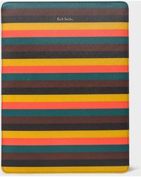 Paul Smith - X Native Union - 'artist Stripe' Leather Ipad Sleeve Multicolour - Lyst
