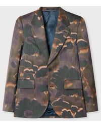 Paul Smith - 'Field Flowers' Print Wool-Blend Blazer - Lyst