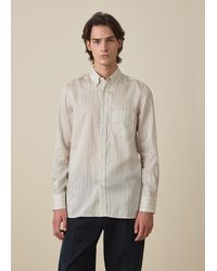 Paul Smith - Regular-Fit And Stripe Lyocell-Silk Shirt - Lyst