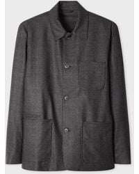 Paul Smith - And Check Wool Work Jacket - Lyst