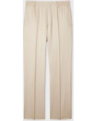 Paul Smith - Light Camel Wool-Silk Elasticated-Waist Trousers - Lyst