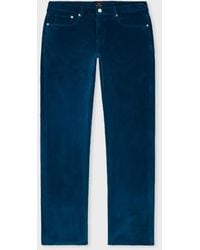 Paul Smith - Relaxed Tapered-Fit Dark Corduroy Trousers - Lyst
