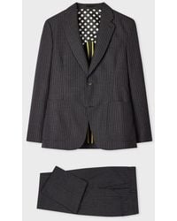 Paul Smith - Charcoal Pinstripe Two-Piece Wool Suit - Lyst