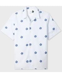 Paul Smith - Light 'Zine Floral' Print Cotton Shirt - Lyst
