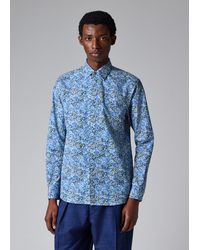 Paul Smith - Slim-Fit 'Lime Floral' Print Shirt - Lyst