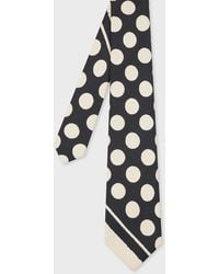 Paul Smith - Silk Polka Dot And Stripes Tie - Lyst