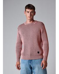 Paul Smith - Ribbed Cotton And Wool-Blend Sweater - Lyst