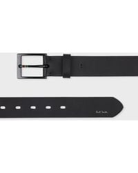 Paul Smith - Leather 'Sports Stripe' Belt - Lyst
