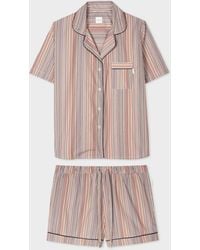 Paul Smith - 'signature Stripe' Short Pyjama Set Multicolour - Lyst