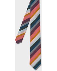 Paul Smith - Artist Stripe Silk Tie - Lyst