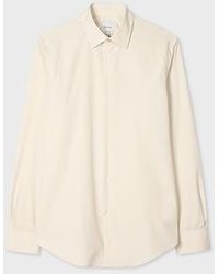 Paul Smith - Tailored-Fit Ivory Cotton-Poplin Shirt - Lyst