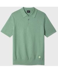 Paul Smith - Textured Cotton Knitted Polo Shirt - Lyst