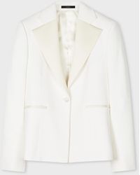 Paul Smith - Ivory Single-Button Evening Blazer - Lyst