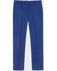Paul Smith - A Suit To Travel In - Tapered-fit Cobalt Blue Wool Trousers - Lyst