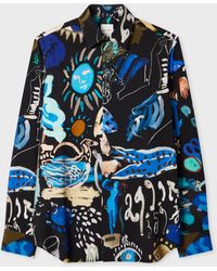 Paul Smith - 'Ink Works' Print Viscose-Blend Shirt - Lyst