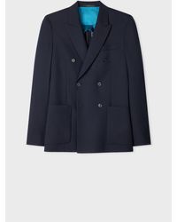 Paul Smith - Tailored-Fit 'Suit To Travel In' Double-Breasted Blazer - Lyst