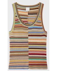 Paul Smith - 'Signature Stripe' Merino-Wool Blend Knitted Vest - Lyst